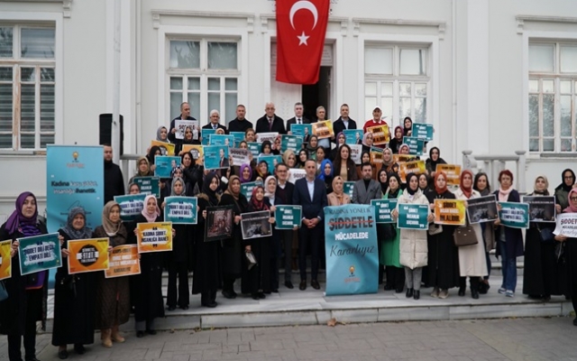 AK Partili kadınlardan kadına yönelik şiddet açıklaması