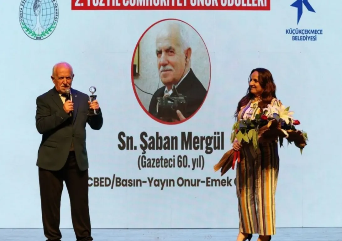 Gazeteci Şaban Mergül’e Cumhuriyet Ödülü