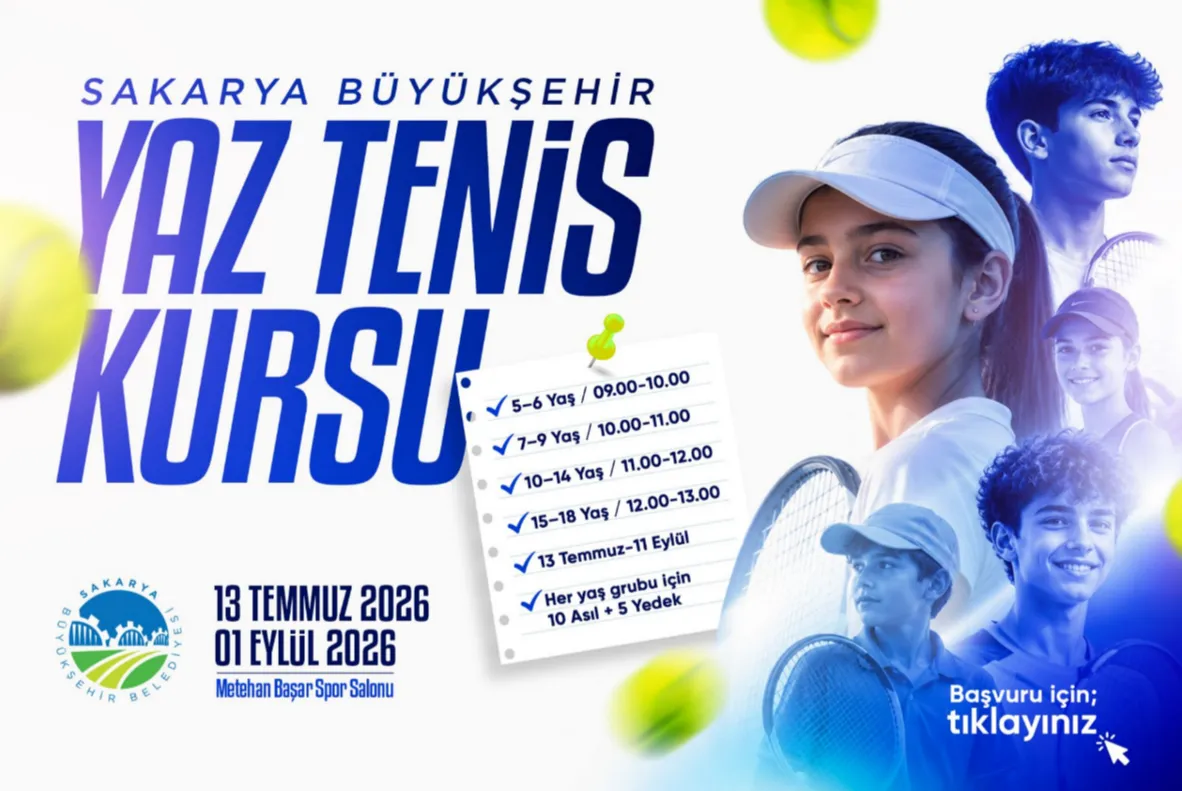 Yaz Spor Okulları’nda tenis kursları başlıyor