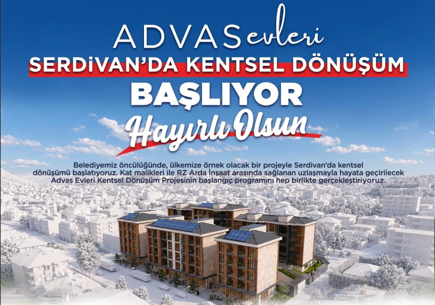Serdivan'da kentsel dönüşüm başlıyor: Başkan Çelik'ten davet