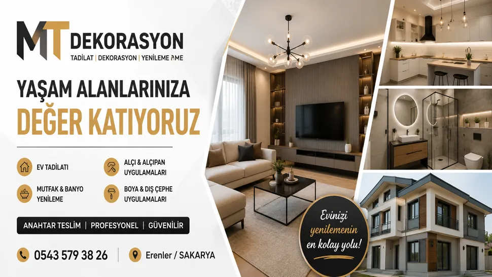 MT Dekorasyon’la Evinizi Yenileyin