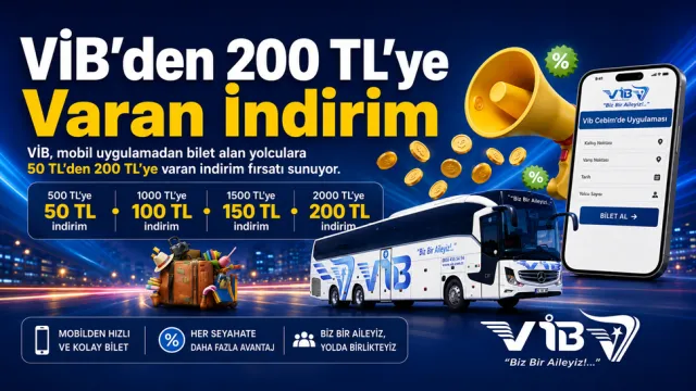 VİB’den 200 TL’ye Varan İndirim