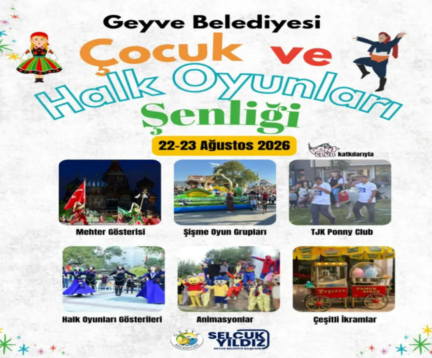 Geyve’de iki gün şenlik coşkusu
