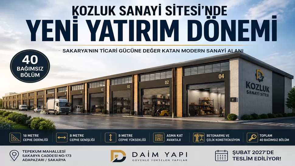 Kozluk Sanayi Sitesi’nde 40 Bağımsız Bölümlük Proje Yükseliyor