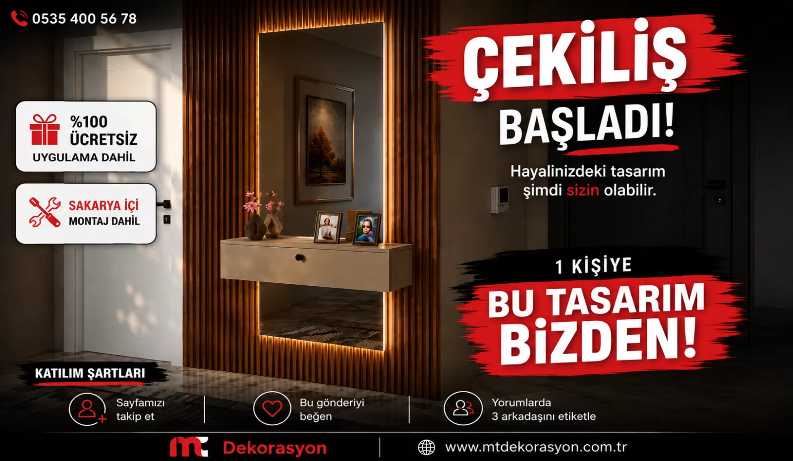 Sakarya’da Ücretsiz Antre Tasarımı Çekilişi Başladı