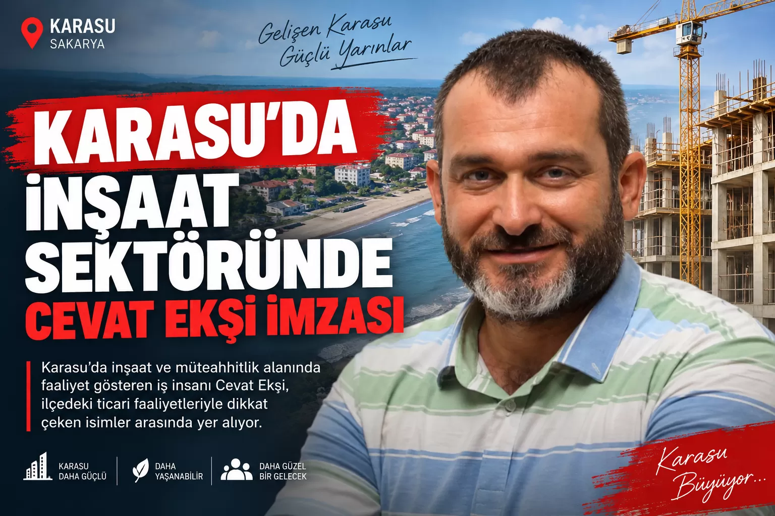 Karasu’da İnşaat Sektöründe Cevat Ekşi İmzası