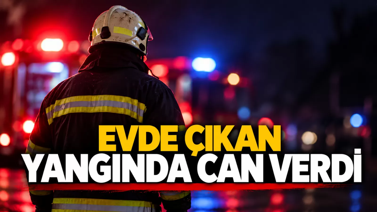 Yangında can verdi!