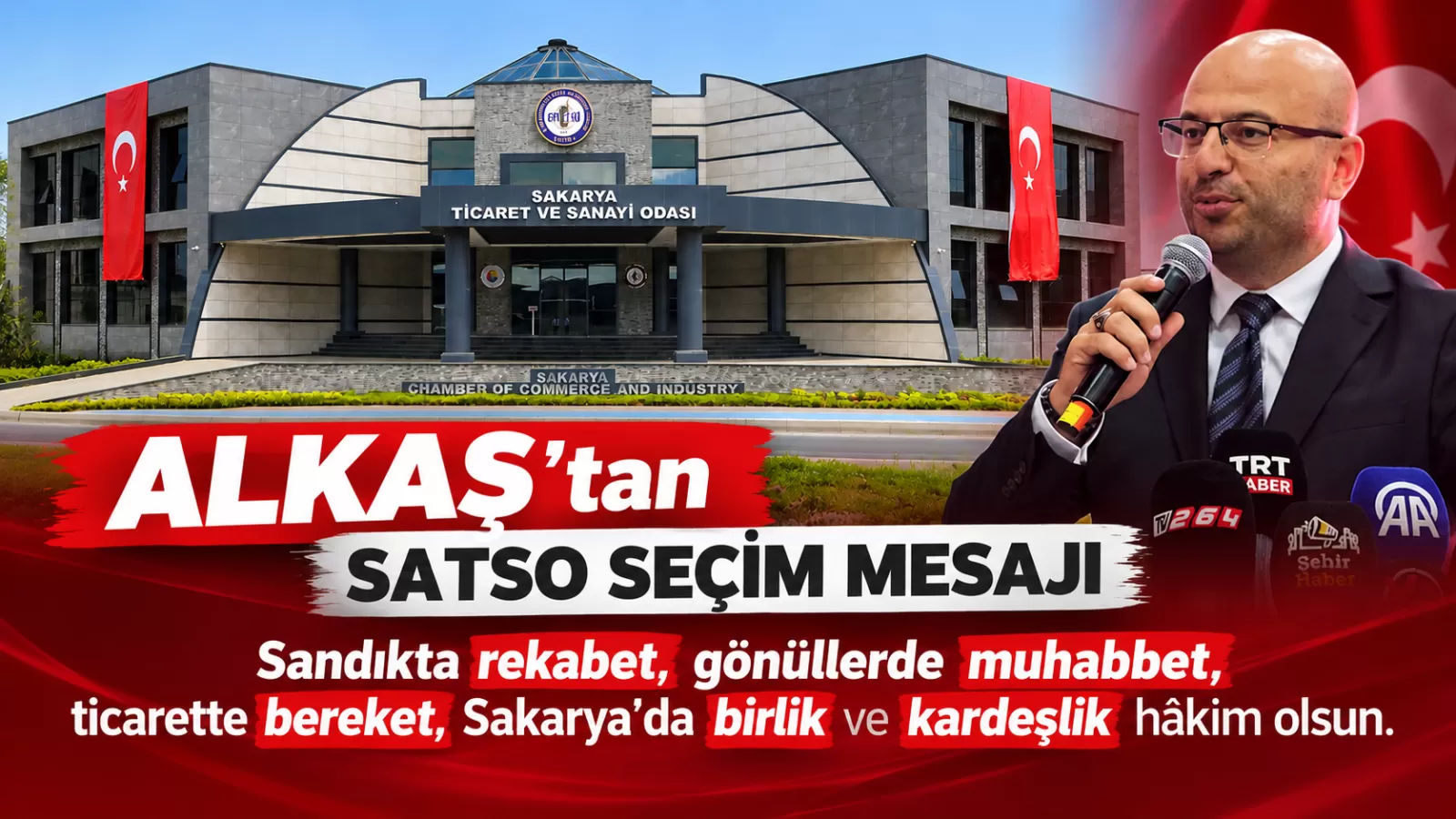 MHP İl Başkanı Oğuz Alkaş’tan SATSO seçimleri öncesi birlik ve kardeşlik mesajı