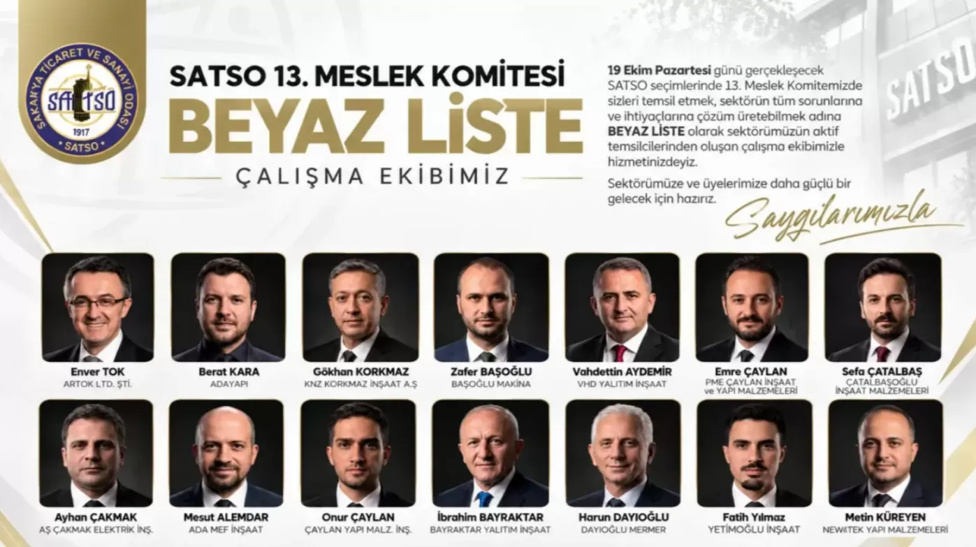 13. Meslek Komitesi’nde Beyaz Liste kazandı