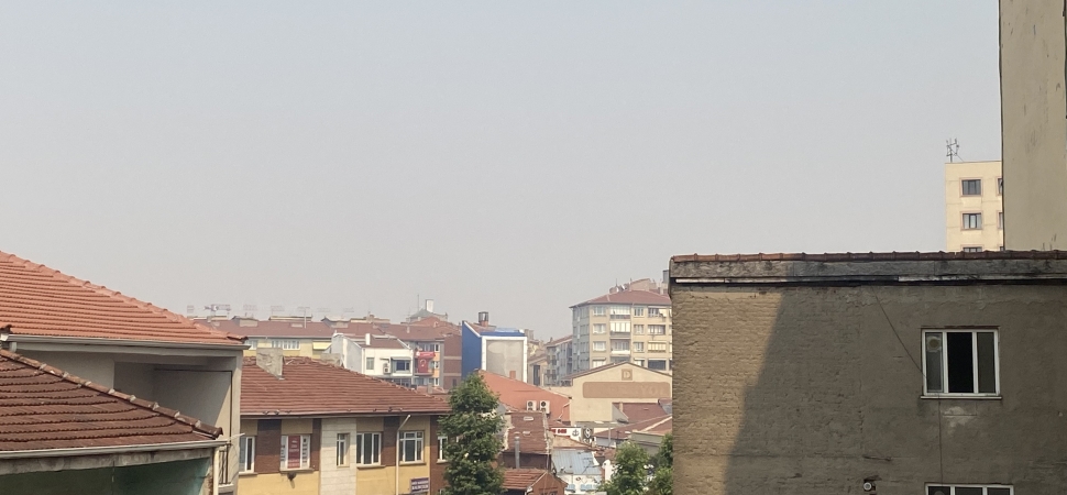 Bilecik'te süren yangının dumanı Eskişehir'e ulaştı