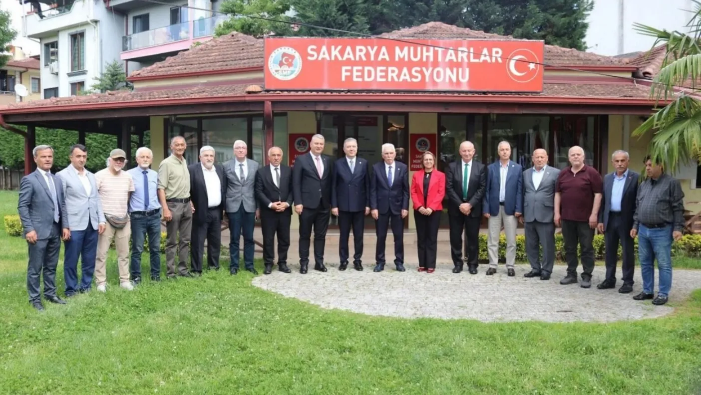 Muhtarlar bayramlaşma programında buluştu