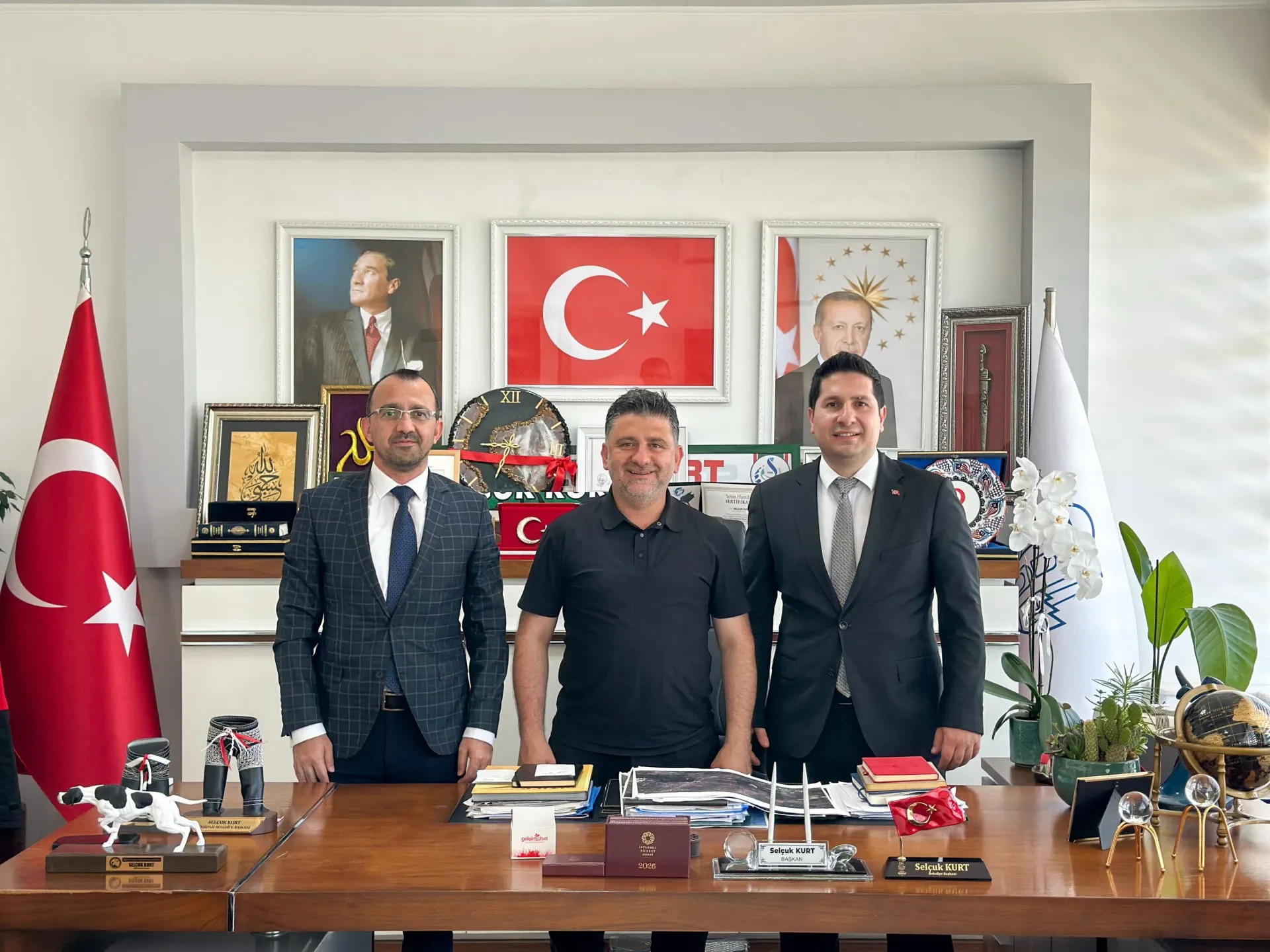 Başkan Kurt, Özdemir ve Atmaca’yı misafir etti