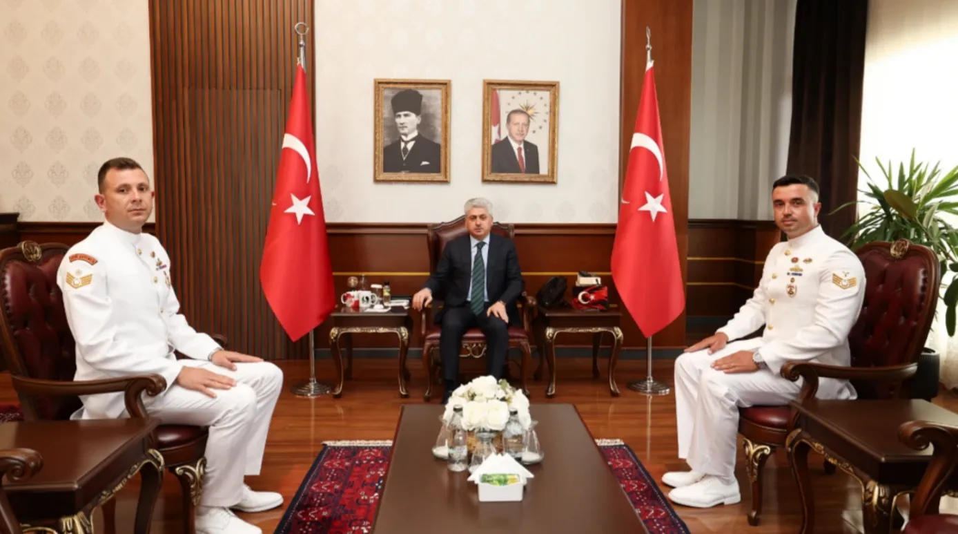 Vali Doğan, Sahil Güvenlik personelini kabul etti
