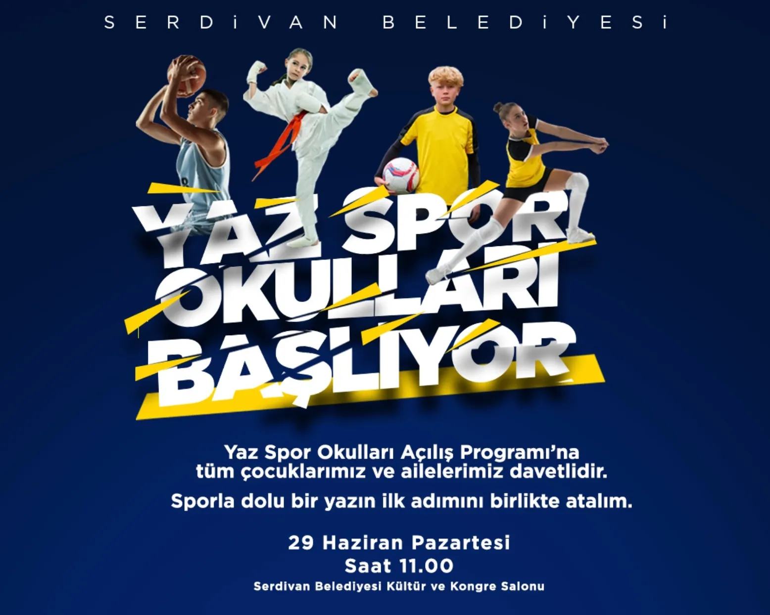 Serdivan’da Yaz Spor Okulları Başlıyor