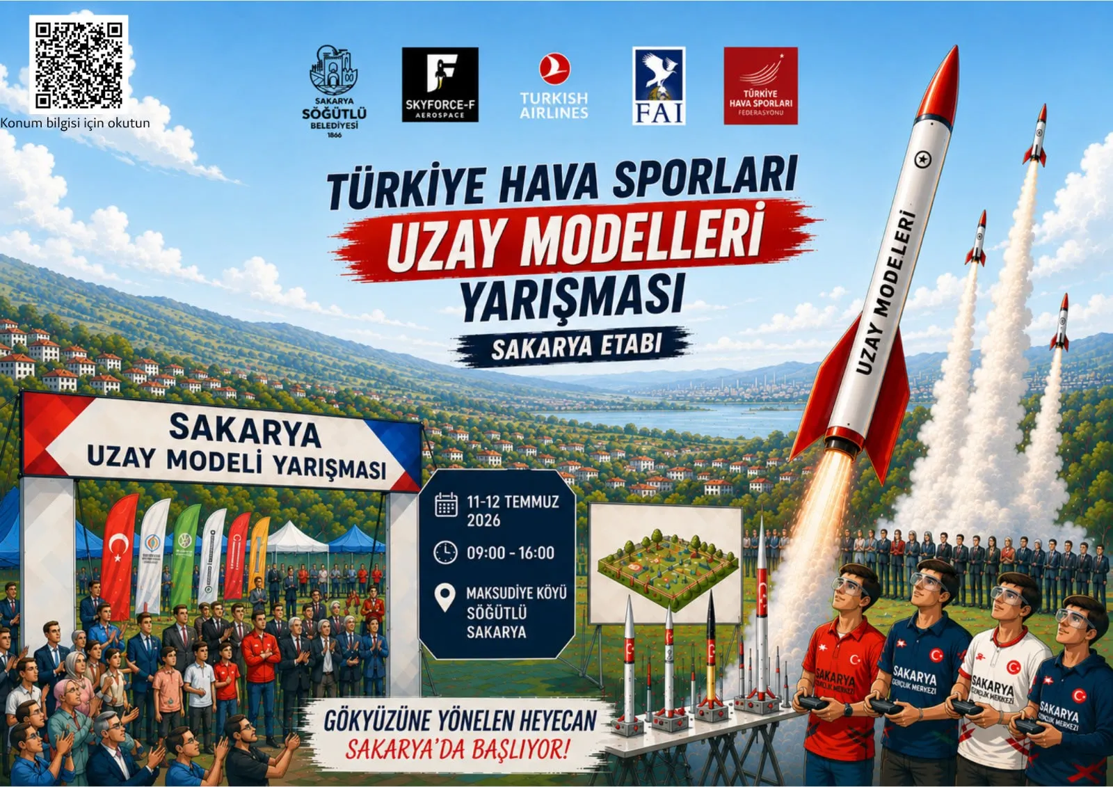 Gökyüzünde milli takım heyecanı
