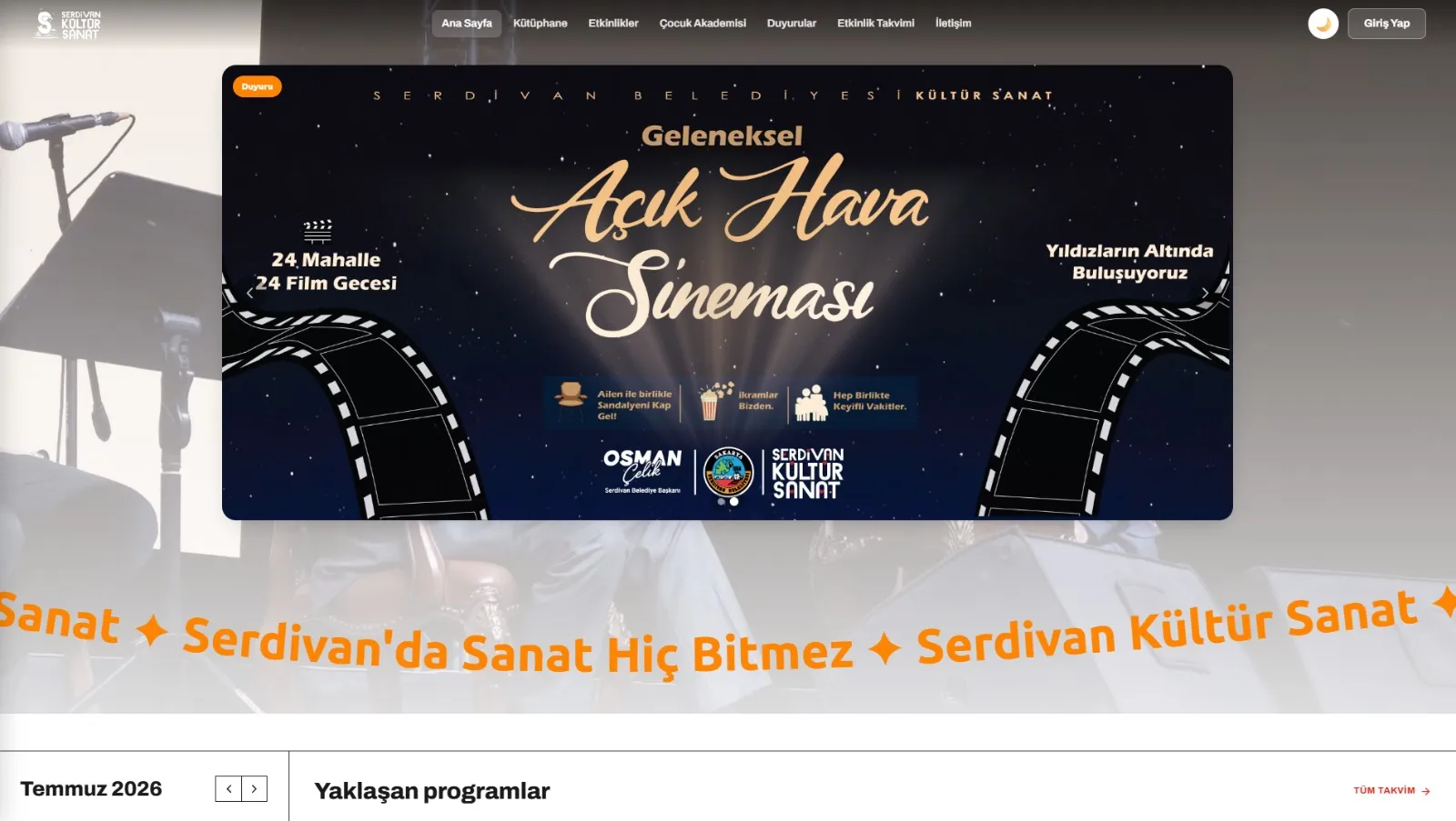 Serdivan’ın Kültür ve Sanat Hafızası Artık Tek Adreste