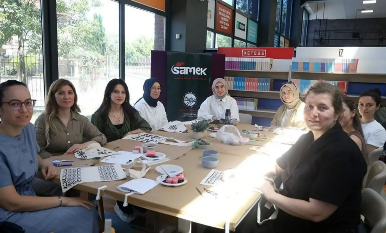 Kadınlar SAMEK atölyelerinde üretti, ortaya rengârenk eserler çıktı