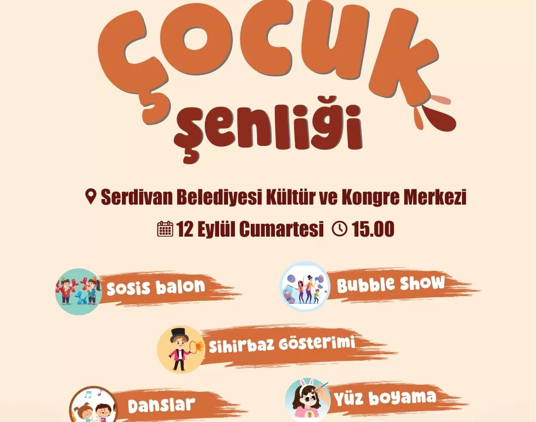Serdivan’da Çocuklar İçin Kahkaha ve Eğlence Dolu Cumartesi