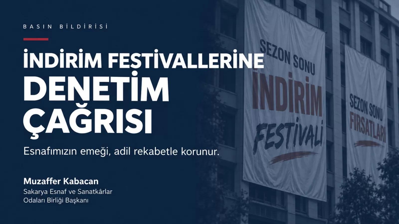 SESOB’dan İndirim Festivallerine Denetim Çağrısı