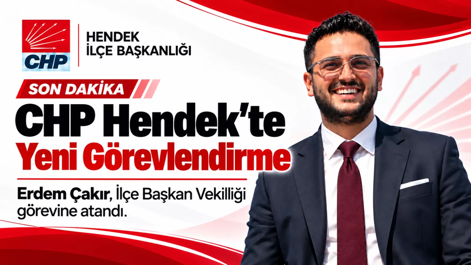 CHP Hendek’te Erdem Çakır’a Görev