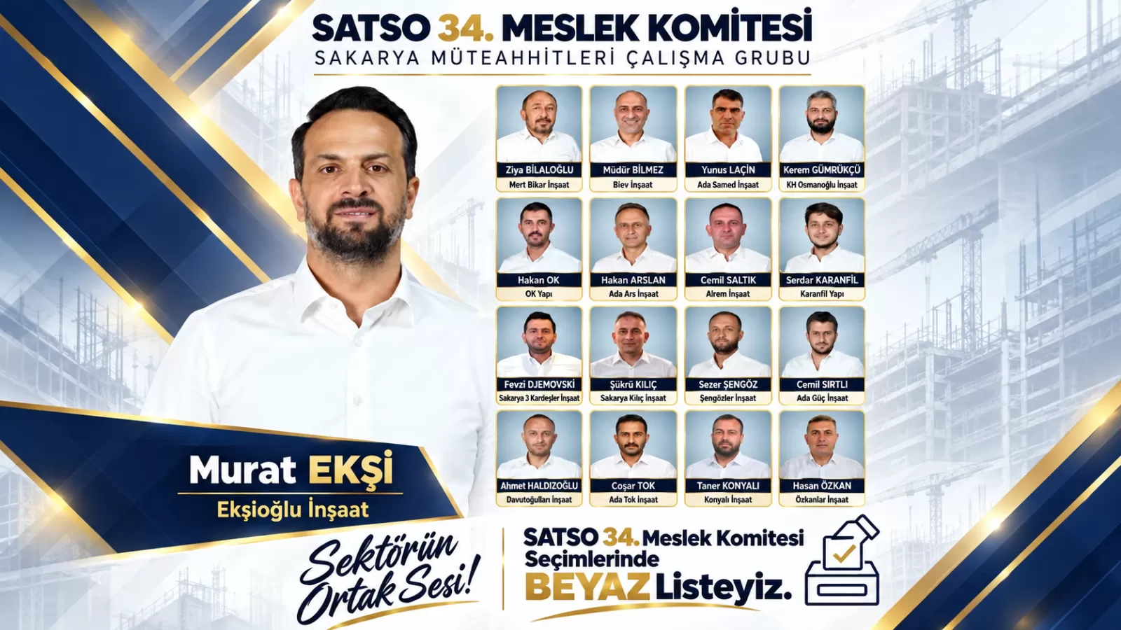 SATSO 34. Meslek Komitesi’nde Murat Ekşi ve ekibinden güçlü çıkış
