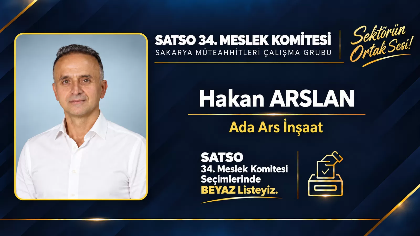 Hakan Arslan’dan SATSO seçimleri öncesi sandığa davet