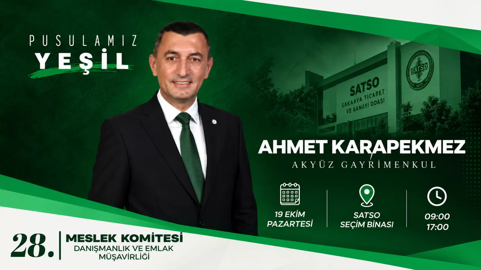Ahmet Karapekmez’den Yeşil Liste ile güçlü temsil mesajı